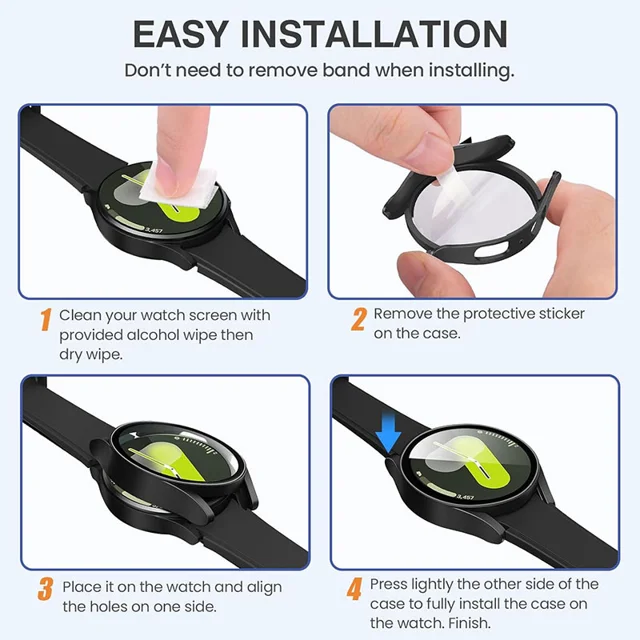 کاور لیتوو مدل Protector مناسب برای ساعت هوشمند سامسونگ Galaxy Watch 7 44mm به همراه محافظ ص-15.webp